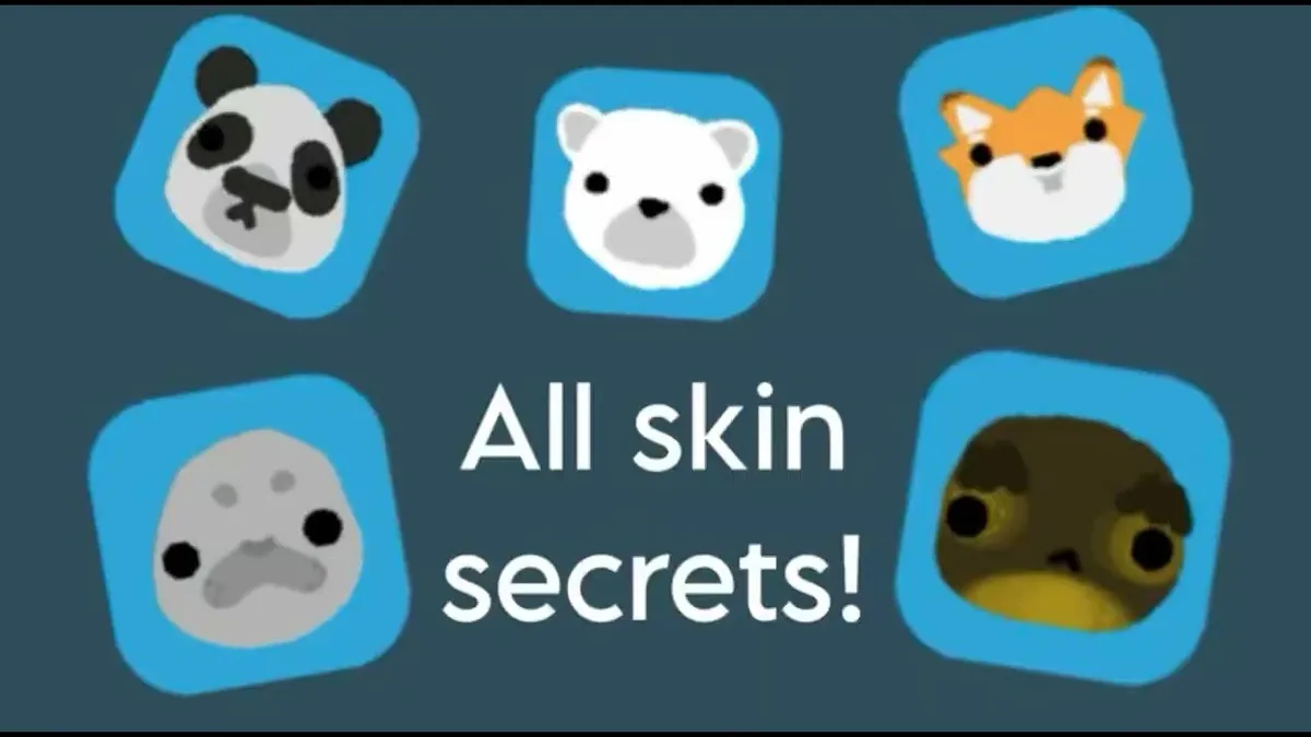 Sledding Game character guide cover with panda, polar bear, fox and seal icons.